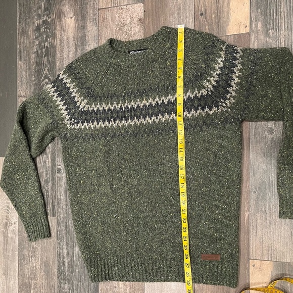 Sherpa Adventure Gear Wool Alpaca Knit Dumji Crewneck Sweater Fair Isle L Green - Picture 7 of 10
